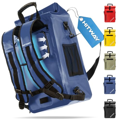 HITWAY 3in1 Fahrradtasche-29L-Geeignet als Umhängetasche - Gepäckträgertasche -Rucksäcke für Radsport -100% wasserdicht - 3M reflektierende Paneele HITWAY 3in1 Fahrradtasche-29L-Geeignet als Umhängetasche - Gepäckträgertasche -Rucksäcke für Radsport -100% wasserdicht - 3M reflektierende Paneele von HITWAY