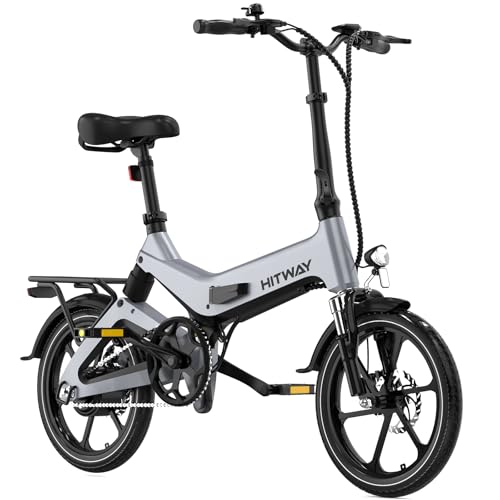 HITWAY E Bike 250W BK2 Elektrofahrrad - Faltbares 16" Pedelec, 25 km/h,7,8Ah Akku, 35-70km, Perfekt für Erwachsene & Jugend von HITWAY