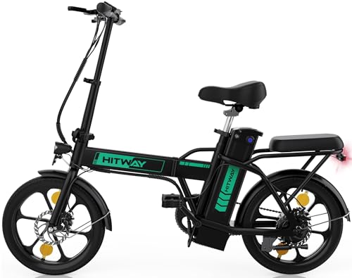 HITWAY E Bike Elektrofahrrad E-Fahrrad Klapprad, 36V12Ah/36V8,4Ah Batterie,250W Motor,25km/h,bis 35-70km,16" City EBike für Herren Damen HITWAY E Bike Elektrofahrrad E-Fahrrad Klapprad, 36V12Ah/36V8,4Ah Batterie,250W Motor,25km/h,bis 35-70km,16" City EBike für Herren Damen von HITWAY