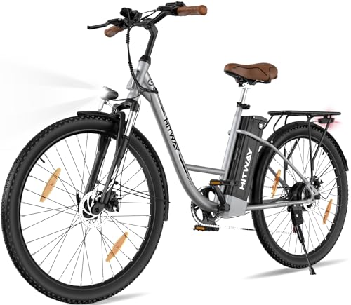 HITWAY Elektrofahrrad Damen 28 Zoll, E-Fahrrad Pedelec, Städtisches Pendler E-Bikes, 36V/13Ah Abnehmbarer Akku, 25km/h Höchstgeschwindigkeit, 7-Gang-Getriebe, City Ebike Bis Zu 35-90km HITWAY Elektrofahrrad Damen 28 Zoll, E-Fahrrad Pedelec, Städtisches Pendler E-Bikes, 36V/13Ah Abnehmbarer Akku, 25km/h Höchstgeschwindigkeit, 7-Gang-Getriebe, City Ebike Bis Zu 35-90km von HITWAY