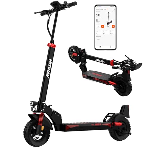 HITWAY H9 E Scooter mit straßenzulassung, 10-Zoll-Faltbarer Elektroroller, Doppelte Stoßdämpfer, Batterie 48V 15.6Ah-27Ah, 500-W-Motor, Reichweite 70-110KM, Geschwindigkeit 20 km/h, mit APP HITWAY H9 E Scooter mit straßenzulassung, 10-Zoll-Faltbarer Elektroroller, Doppelte Stoßdämpfer, Batterie 48V 15.6Ah-27Ah, 500-W-Motor, Reichweite 70-110KM, Geschwindigkeit 20 km/h, mit APP von HITWAY