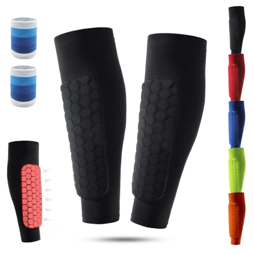 Shin Defender Schienbeinschoner, Shin Defender Kids, Flexible Schienbeinschoner, Fußball-Schienbeinschoner, Schienbeinschoner mit Wabenkompressionsmanschette für Jungen, Teenager, Erwachsene (Black) Shin Defender Schienbeinschoner, Shin Defender Kids, Flexible Schienbeinschoner, Fußball-Schienbeinschoner, Schienbeinschoner mit Wabenkompressionsmanschette für Jungen, Teenager, Erwachsene (Black) von HItianya