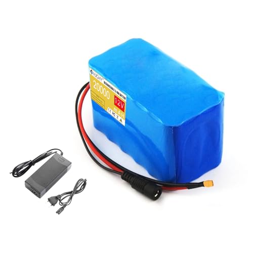 HJGHY 12 V 20 Ah Polymer-Lithium-Akkupack, 12 V wiederaufladbarer Lithium-Li-Ionen-Akku, leistungsstarker tragbarer Akku für Xenon-Lampenmotor, mobiler Backup-Akku,Xt90,12V 20Ah von HJGHY