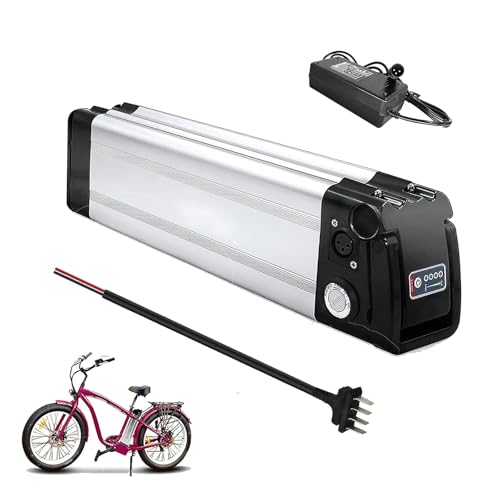 HJGHY 24 Volt E-Bike Lithiumbatterie 24 V 10,4 Ah 13 Ah 15,6 Ah 20,8 Ah Elektrofahrrad Lithiumbatterie 24 V wiederaufladbare Batterie mit Ladegerät,4pin 24v,15.6Ah von HJGHY