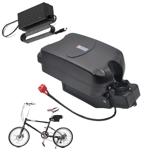 HJGHY 24 Volt Ebike Sattelstützenbatterie 24 V 8 Ah 10 Ah 13 Ah 15 Ah 20 Ah 25 Ah Froschformbatterie 24 V Elektrofahrrad Lithiumbatterie 24 V mit Ladegerät,24v,13Ah von HJGHY