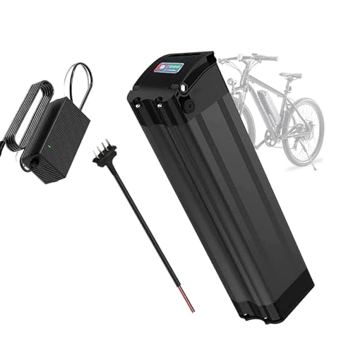 HJGHY 36 V 10 Ah 13 Ah 15 Ah Elektrofahrradakku 48 V 10 Ah 13 Ah Lithium-Ionen-Ebike-Akku 36 V 48 V Elektro-Mountainbike-Akkupack mit sicherem Schloss und Ladegerät,36v10ah,4Pin von HJGHY