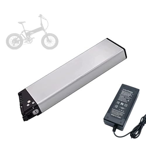 HJGHY 36 V 48 V Faltbarer E-Bike-Akku 36 V 48 V Ersatz-Lithium-Li-Ionen-Akku 36 V 48 V 7,8 Ah 10,2 Ah 10,4 Ah 13,6 Ah Faltbarer Fahrradakku mit Ladegerät,36v,10.4Ah von HJGHY