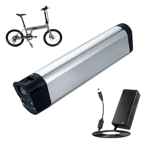 HJGHY 36V 10Ah 12Ah 14Ah 17,5 Ah Faltrad Versteckte Ebike Batterie 48V 8AH 10AH 12AH 14AH Lithium Li-Ionen Batterie Elektrische Fahrrad Batterie mit Ladegerät,48v 10.5ah von HJGHY