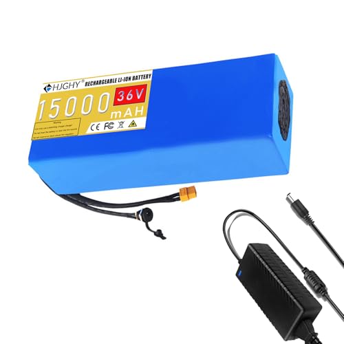 HJGHY 36V 15Ah 20Ah 25Ah 30Ah E-Bike-Akku Lithium-Ionen-Akku 36V Elektrofahrrad-Roller-Akku 36V Lithium-Batterie,36v,15Ah von HJGHY