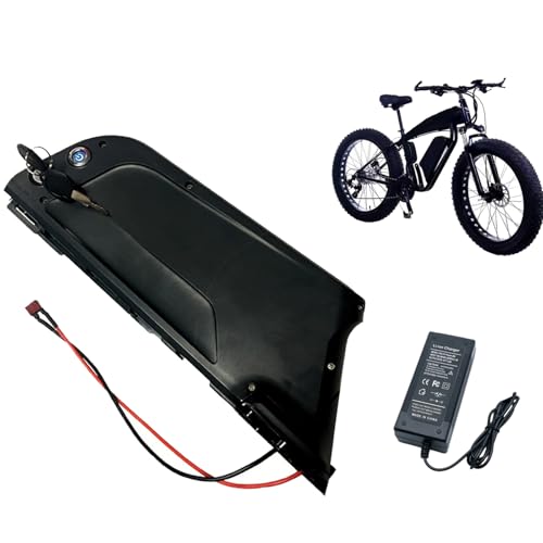 HJGHY 36V 48V E-Bike Unterrohrbatterie 36V 48V 8AH 10AH 13AH 15AH 18AH Elektrische Fahrrad Lithium-Ionen-Batterie Unterrohrbatterie mit USB und Ladegerät,48v,13Ah von HJGHY