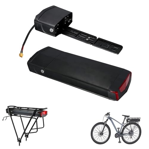 HJGHY 36V 48V Ebike-Akku 36V 48V 10,4 Ah 13Ah 13,6 Ah 15Ah 17Ah Lithium-lon Gepäckträgerakku Gepäckträgerakku Mountainbike-Akku,Xt60,48V13.6Ah von HJGHY