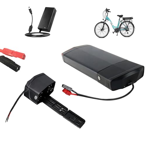 HJGHY 36V 48V Gepäckträger Elektrofahrradakku 36V 48V 10.4Ah 13Ah 15Ah 17Ah Lithium-Akku für Mountainbike-Akku,48v,13Ah von HJGHY