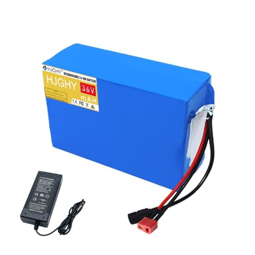 HJGHY 36V E-Bike Lithium-Ionen-Akku 36V 8Ah 10Ah 12Ah 15Ah 18Ah 20Ah 25Ah 30Ah Lithium-Scooter-Akku 36V Elektrofahrrad-Scooter-Akku,36v,15Ah von HJGHY