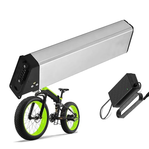 HJGHY 48 Volt 52 Volt E-Bike-Akku 52 V 48 V 13 Ah 15 Ah 17 Ah Klappfahrradakku Versteckter Lithium-Akku für 250 W-900 W Motor mit Ladegerät,52v,15Ah von HJGHY