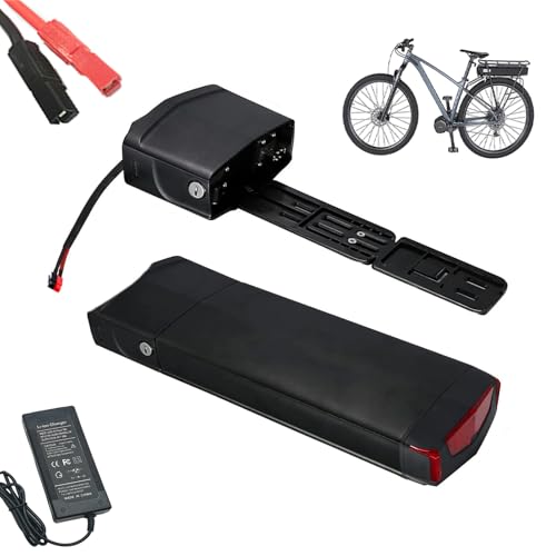 HJGHY 48V 10,4 Ah 13Ah 13,6 Ah Gepäckträger Ebike Lithium-Ionen-Akku 36V 10,4 Ah 13Ah 15Ah 17Ah Elektrofahrrad Gepäckträgerakku,36v 13ah von HJGHY