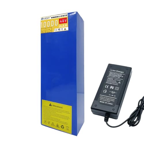 HJGHY 48V 10Ah 12Ah 15Ah 18Ah 20Ah 4,5Ah 6Ah 8Ah E-Bike Lithium Li-Ionen-Akku 48V Elektrofahrrad Moped Akku,48v,10Ah von HJGHY