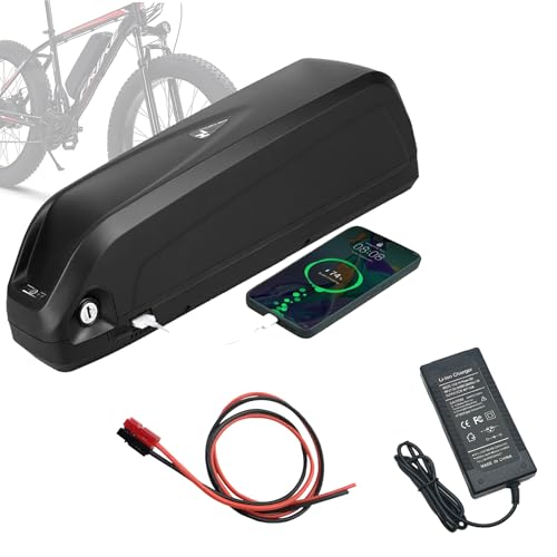 HJGHY 48V 15,6 Ah 18Ah 19,2 Ah Ebike-Akku 52V 18Ah Unterrohrakku 48V 52V Elektrofahrrad-Lithium-Ionen-Akku mit Ladegerät,Anderson,48V19.2Ah von HJGHY