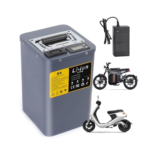 HJGHY 48V 20Ah 25Ah 28Ah 30Ah Elektrische Motorrad Batterie 48V E-Bike Lithium Li-Ion Akku für Moped Fahrrad Motorrad Dreirad,48v,20Ah von HJGHY