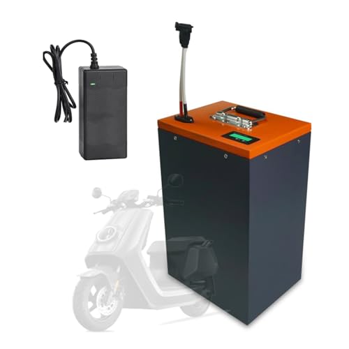 HJGHY 60V Motorradbatterie 60V 12Ah 20Ah 27Ah 40Ah Ebike-Batterie 60V Lithium-Batteriepack für 0-2500W Moped-Fahrrad-Dreiradmotor,60v,12Ah von HJGHY
