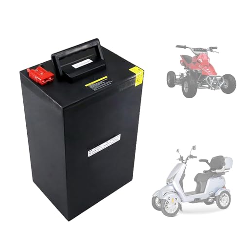 HJGHY 72 V 35 Ah 45 Ah 50 Ah 60 Ah Lithiumbatterie-Ersatzbatterie für Go-Kart-Batterie, 72 V 80 Ah Motorradbatterie für Elektrostapler, Elektro-Dreiradmotor,72v,60Ah von HJGHY