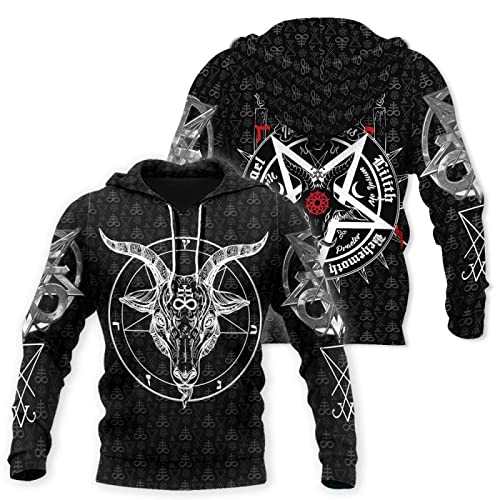 HJKHJKH Herren Pullover Dark Satanic Symbol 3D-Druck Mode Herren Reißverschluss Hoodie Unisex Kapuzen-Sweatshirt Streetwear Casual Trainingsanzug HJKHJKH Herren Pullover Dark Satanic Symbol 3D-Druck Mode Herren Reißverschluss Hoodie Unisex Kapuzen-Sweatshirt Streetwear Casual Trainingsanzug von HJKHJKH
