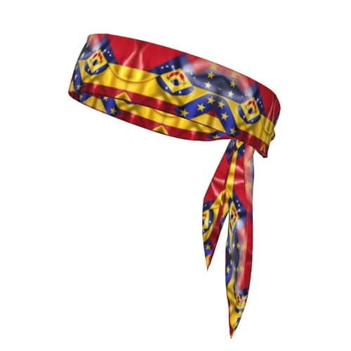 Flagge von Venezuela Performance Schweißabsorbierendes Stirnband – ideal für Tennis, Laufen, Radfahren – Unisex-Stirnbänder für Damen und Herren von HJLUUFT