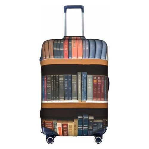HJLUUFT Bibliotheks-Bücherregal, 1 Reisestil, maßgeschneiderte Gepäckabdeckung, personalisieren und finden Sie Ihren Koffer mühelos, Kofferhülle, weiß, M von HJLUUFT