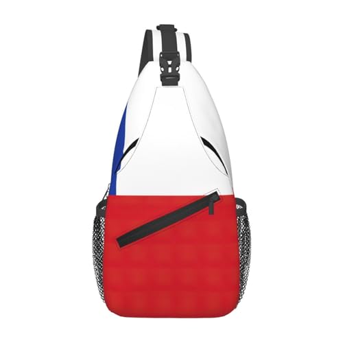 HJLUUFT Faltbare Umhängetasche mit Flagge von Chile – Anti-Diebstahl Crossbody-Taschen und kleine Tragetaschen für Damen und Herren, Schwarz, Einheitsgröße von HJLUUFT