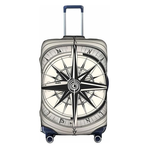 HJLUUFT Law of the Compass Navigation 1 Travel in Style Maßgeschneiderte Gepäckabdeckung, personalisieren und lokalisieren Sie Ihren Koffer mühelos, Kofferhülle, weiß, XL von HJLUUFT