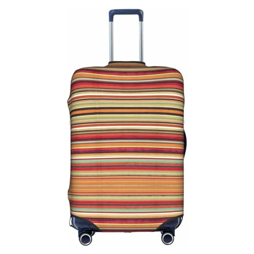 HJLUUFT Rainbow Personalisierte Gepäckabdeckung, Kofferschutz mit TSA-zugelassenem Design, passend für die meisten 71,1 cm großen Koffer, Weiss/opulenter Garten, Medium von HJLUUFT