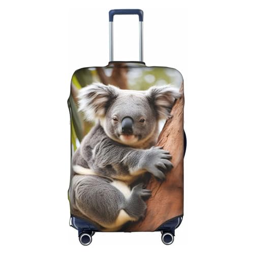 HJLUUFT Umarmungsbaum Koala 1 Reisegepäckabdeckung, personalisieren und finden Sie Ihren Koffer mühelos, Kofferabdeckung, Weiss/opulenter Garten, X-Large von HJLUUFT