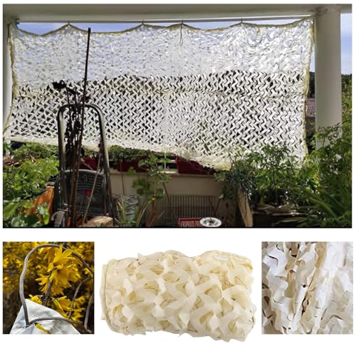 HJRQYP Outdoor Tarnnetz, Bulk Roll Camouflage Netz Armee Tarnung Net Sonnensegel Camouflage Für Garten/Wohnzimmer/Kinderzimmer/Freizeit/terrassenschatten(400x800cm/13.1x26.2ft) von HJRQYP