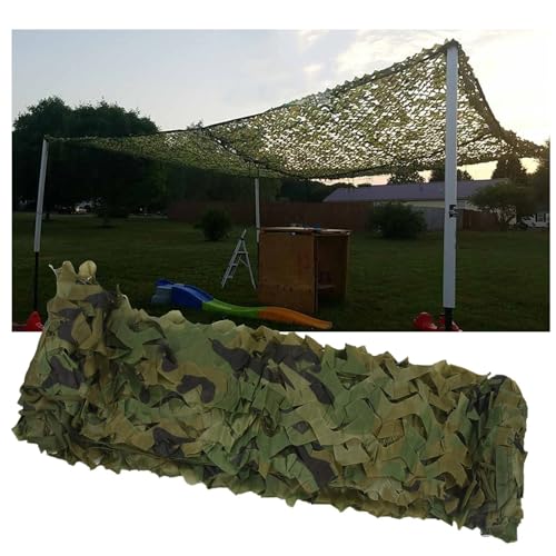 HJRQYP Tarnnetz Bundeswehr (300cm X 400cm) Camouflage Netz Tarnung Net Für Dekoration Waldlandschaft Jagd Sichtschutz Outdoor Camping Garten(1200x1500cm/39.3x49.2ft) von HJRQYP