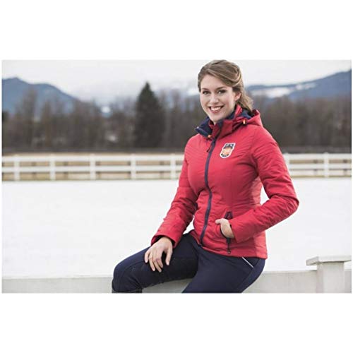 HKM Erwachsene Steppjacke-Hickstead-3200 dunkelrot128 Hose, 3200 dunkelrot, 128 von HKM