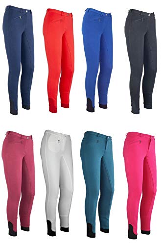 RL24 - Kinder-Reithose Flex Basicline | Reiterhose für Mädchen & Jungen | Silikon-Vollbesatzreithose | hautfreundlich, atmungsaktiv & elastisch | Reitleggings in Royalblau in Größe 140 von RL24