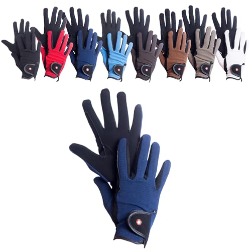 RL24 - Reithandschuhe Damen & Herren Professional Nubuk | Handschuhe zum Reiten | Reiterhandschuhe mit Magic-Lederimitat | robust, rutschfest & atmungsaktiv | Reitzubehör in Schwarz/Navy | L RL24 - Reithandschuhe Damen & Herren Professional Nubuk | Handschuhe zum Reiten | Reiterhandschuhe mit Magic-Lederimitat | robust, rutschfest & atmungsaktiv | Reitzubehör in Schwarz/Navy | L von RL24