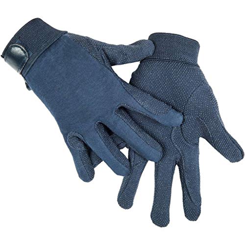 HKM Damen Reithandschuh aus Baumwolle Handschuhe, Blau, XS HKM Damen Reithandschuh aus Baumwolle Handschuhe, Blau, XS von HKM