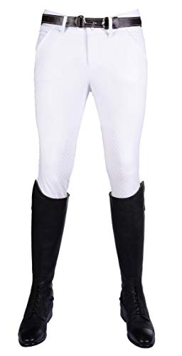 HKM Erwachsene Herren-Reithose-Intenso-Silikon-Kniebesatz1200 weiß94 Hose, 1200 weiß, 94 HKM Erwachsene Herren-Reithose-Intenso-Silikon-Kniebesatz1200 weiß94 Hose, 1200 weiß, 94 von HKM