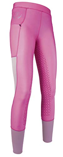 HKM Erwachsene Reitleggings-Mesh-Silikon-Vollbesatz3900 pink40/42 Hose, 3900 pink, 40/42 von HKM