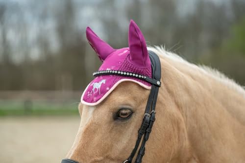 HKM Fliegenhaube -Polly- zum Schutz des Pferdes vor Fliegen und Insekten - Gr. Shetty von HKM