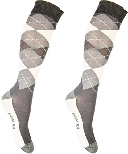 HKM Herren Reitsocken -Check Classico- Socken, grau Vanille - 9518, S Tall EU HKM Herren Reitsocken -Check Classico- Socken, grau Vanille - 9518, S Tall EU von HKM