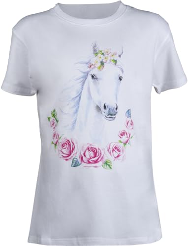 HKM I love horse riding T-Shirt Rosa 134/140 von HKM