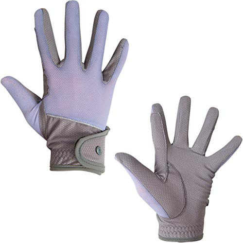 HKM Mondiale Reithandschuhe grau/hellblau S HKM Mondiale Reithandschuhe grau/hellblau S von HKM