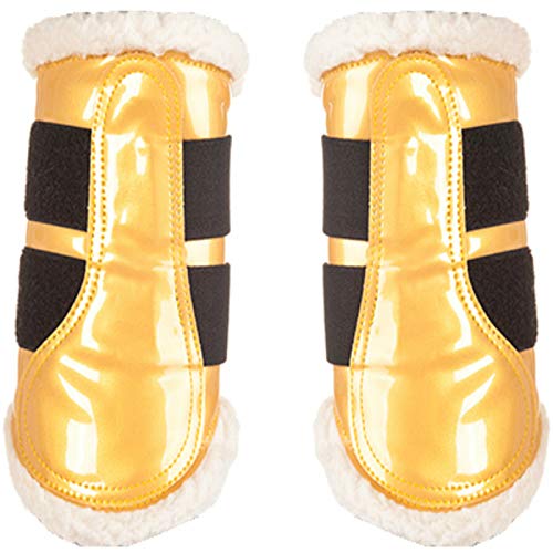 HKM Pferdeausstattung Gamaschen Comfort Lack, Gold, M, 4189 HKM Pferdeausstattung Gamaschen Comfort Lack, Gold, M, 4189 von HKM