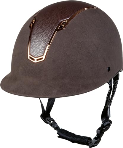 HKM SPORTS EQUIPMENT Damen Reithelm-Wien-Style Helm, braun/Rosegold, L/XL von HKM