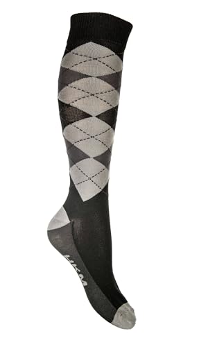 HKM Unisex Check Classico Reitsocken, Dunkelblau/Mittelblau, 52 HKM Unisex Check Classico Reitsocken, Dunkelblau/Mittelblau, 52 von HKM