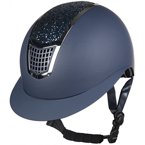 HKM Unisex – Erwachsene Glamour Shield Reithelme, 6971 dunkelblau/Silber, 59-61 cm HKM Unisex – Erwachsene Glamour Shield Reithelme, 6971 dunkelblau/Silber, 59-61 cm von HKM