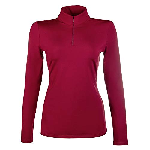 HKM Unisex Kinder Basic Hemd, Weinrot, 152 von HKM