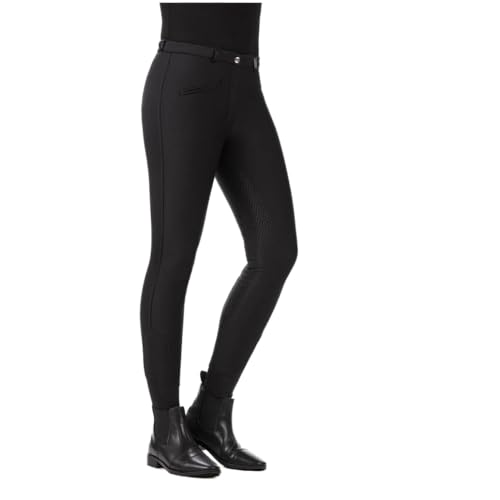 HKM Winter Kinder Reithose Silikon Vollbesatz Winner Softshell schwarz 158 von HKM