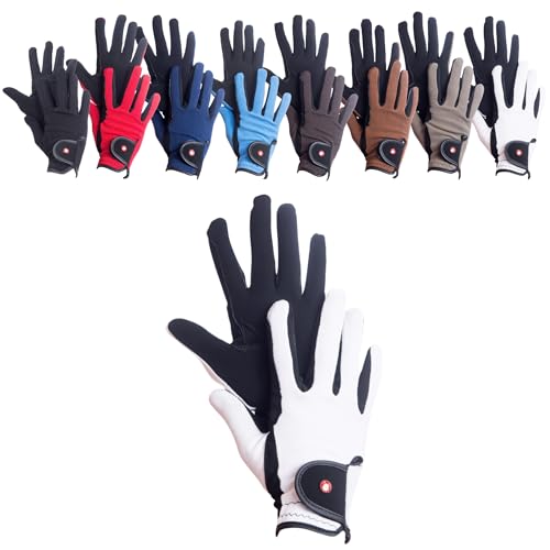 RL24 - Reithandschuhe Kinder Professional Nubuk | Handschuhe zum Reiten | Reiterhandschuhe mit Magic-Lederimitat | robust, rutschfest & atmungsaktiv | Reitzubehör in Schwarz/Weiß | 10 Jahre RL24 - Reithandschuhe Kinder Professional Nubuk | Handschuhe zum Reiten | Reiterhandschuhe mit Magic-Lederimitat | robust, rutschfest & atmungsaktiv | Reitzubehör in Schwarz/Weiß | 10 Jahre von RL24